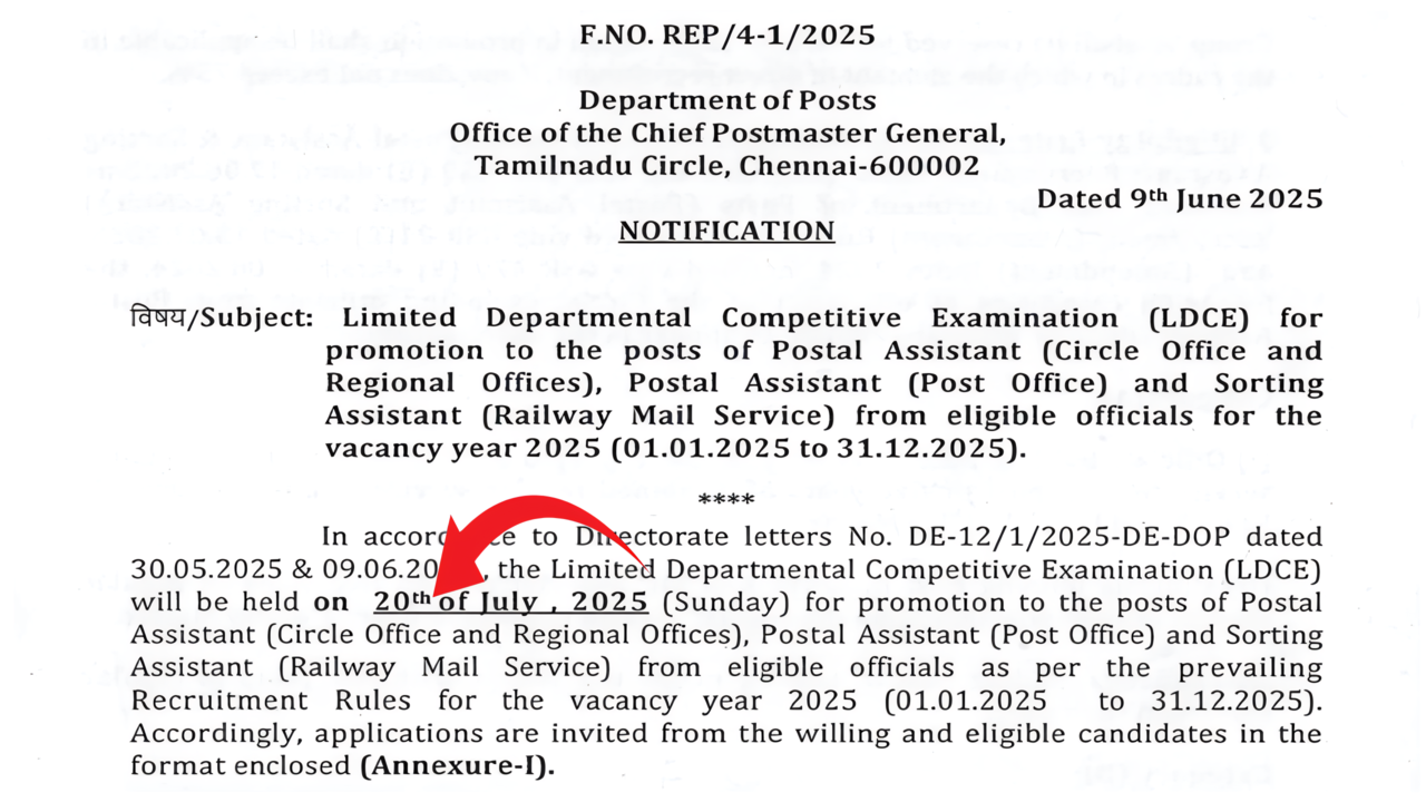 Department of Posts 157 Notification 2025